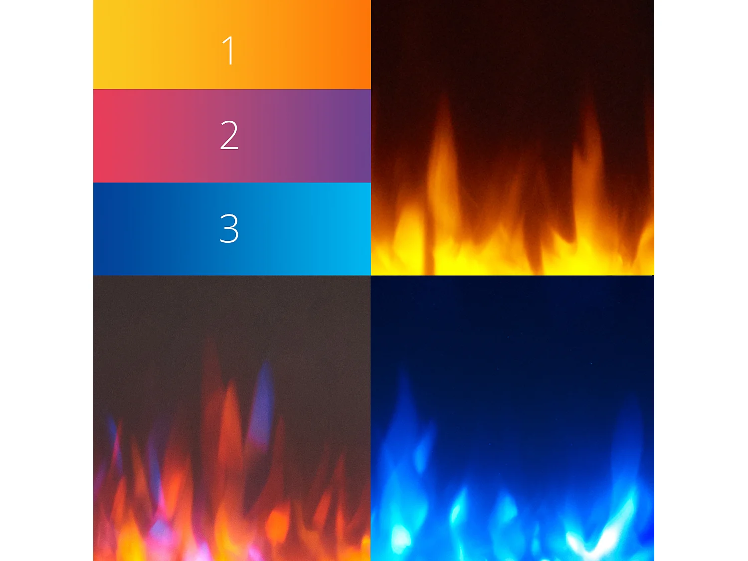 Cheminée électrique BALDERIA Zeus - Cheminée sur pied, chauffage 2000 W - Aspect béton