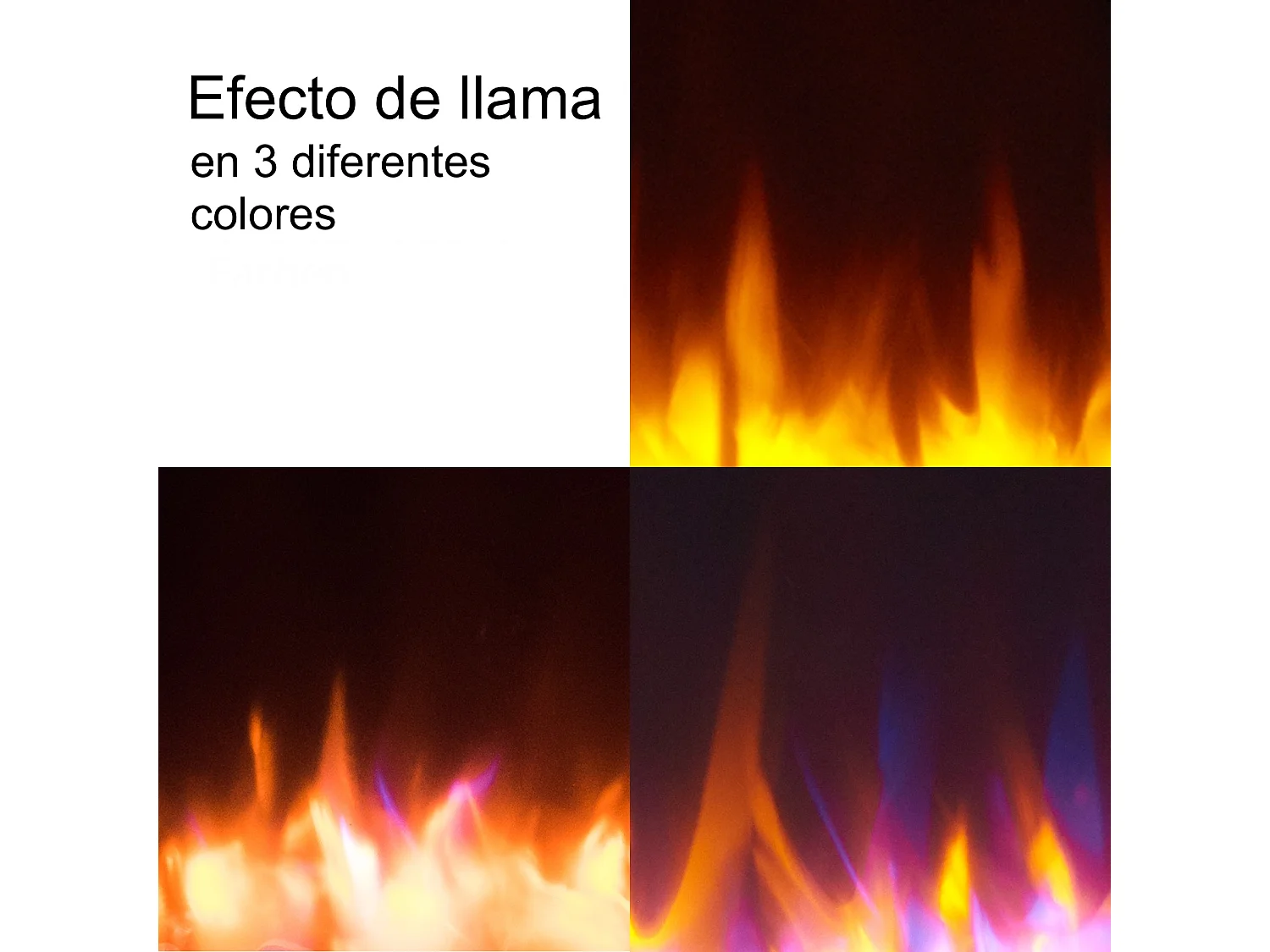 Cheminée électrique BALDERIA Castor - Cheminée sur pied avec chauffage 2000 W - Blanc