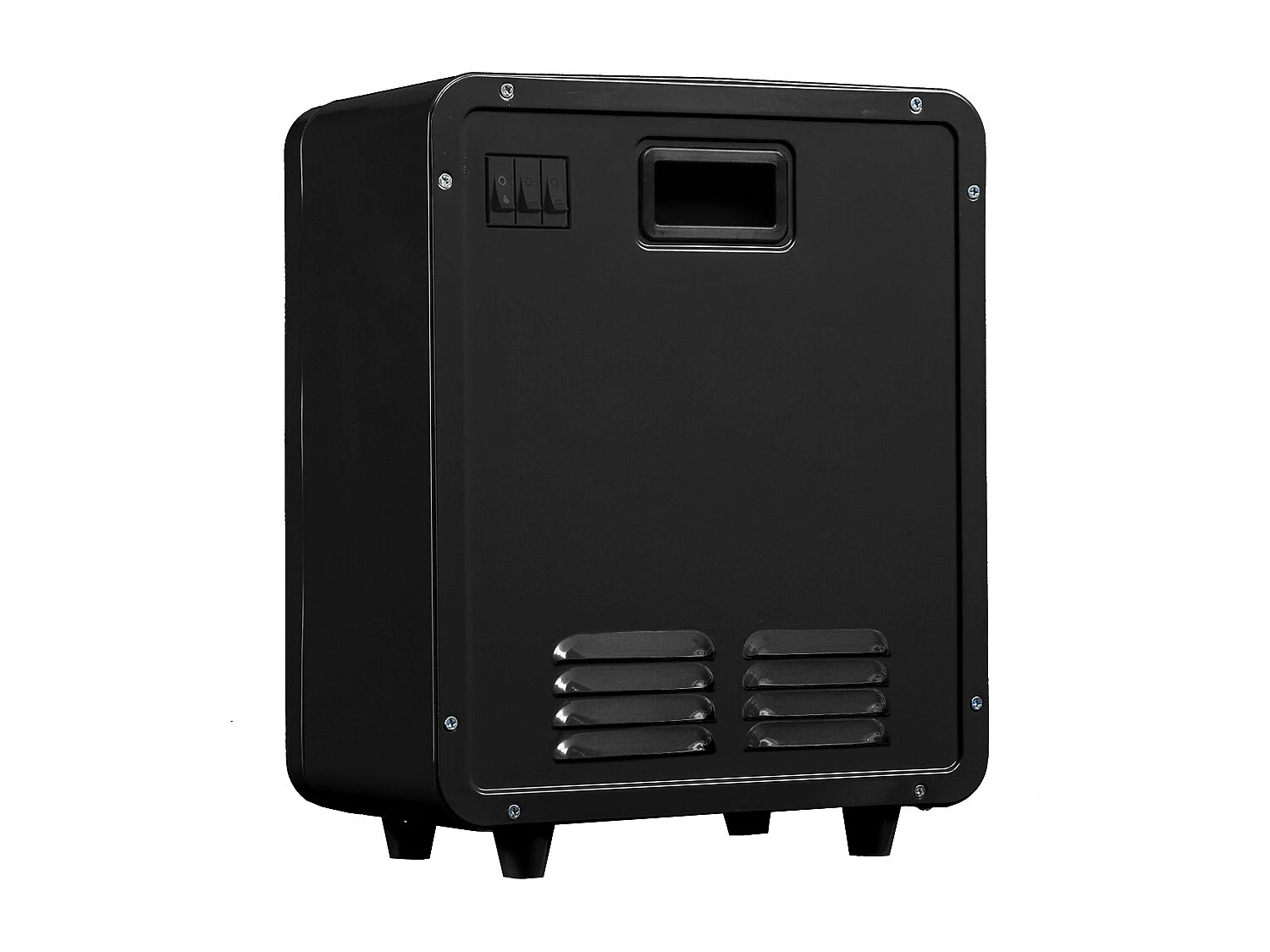 Cheminée électrique BALDERIA George - Poêle électrique, 2000 W - Noir