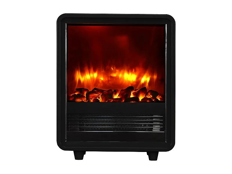 Cheminée électrique BALDERIA George - Poêle électrique, 2000 W - Noir