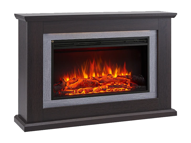 Camino elettrico BALDERIA Xenia - Camino da appoggio, riscaldamento 2000 W - Rovere scuro