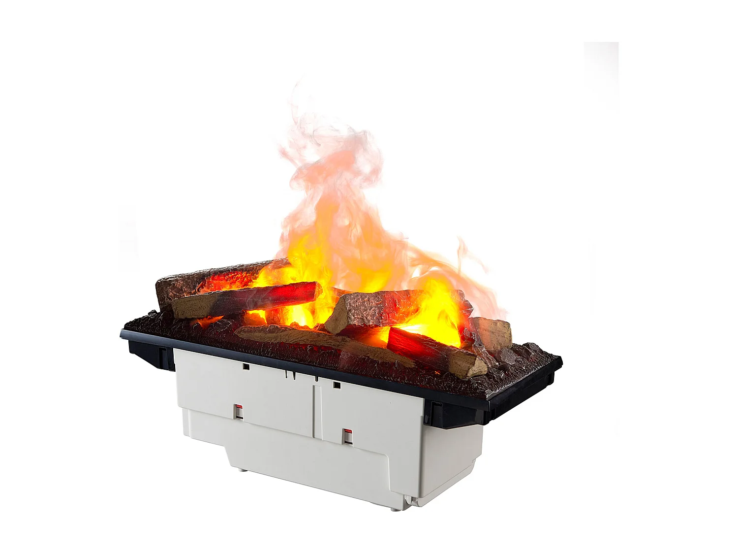 Cheminée électrique BALDERIA Cassiopeia - Cheminée électrique avec effet de flammes à 360 degrés - Aspect béton