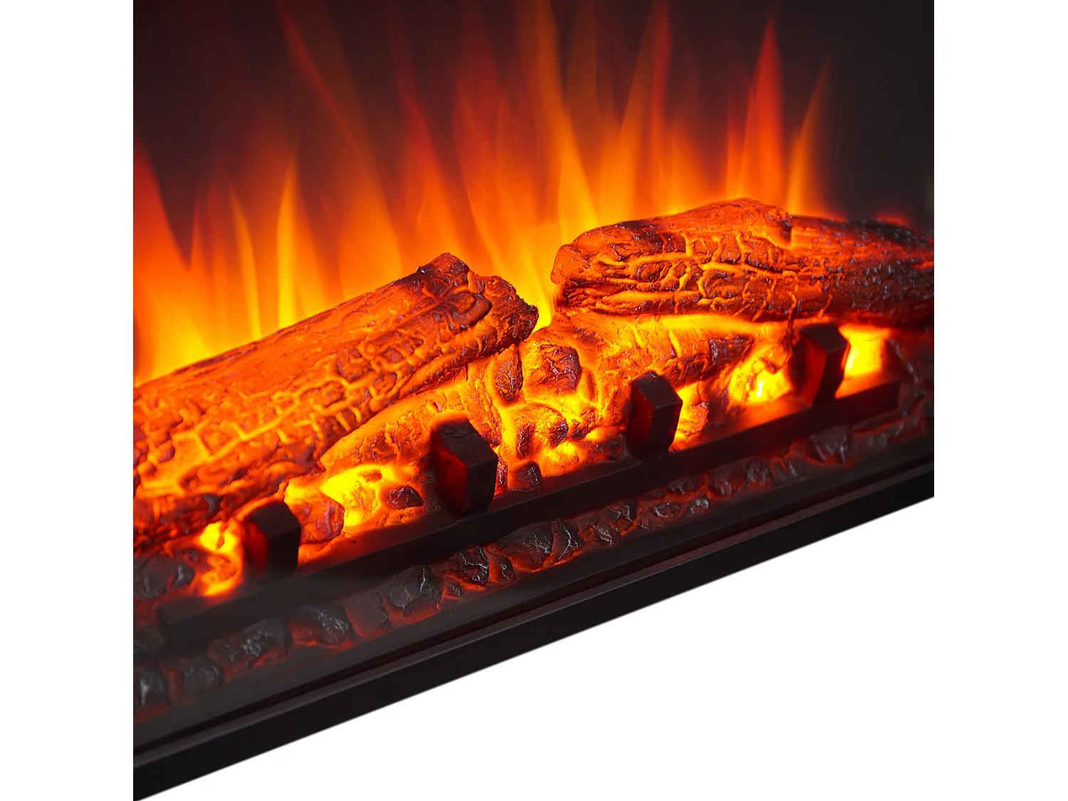 Cheminée électrique BALDERIA Charon - Cheminée sur pied, 2000 W -  Chêne clair