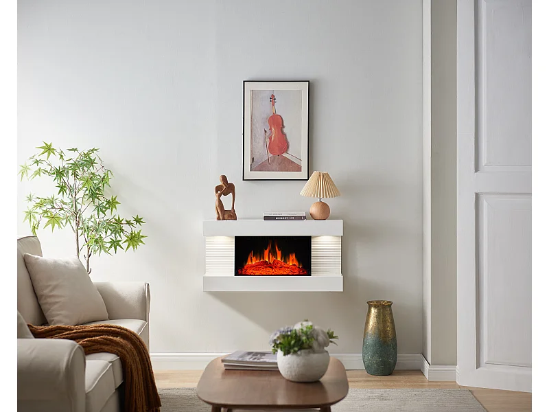 Elektrische haard BALDERIA Ida ñ Wandhaard - Wit
