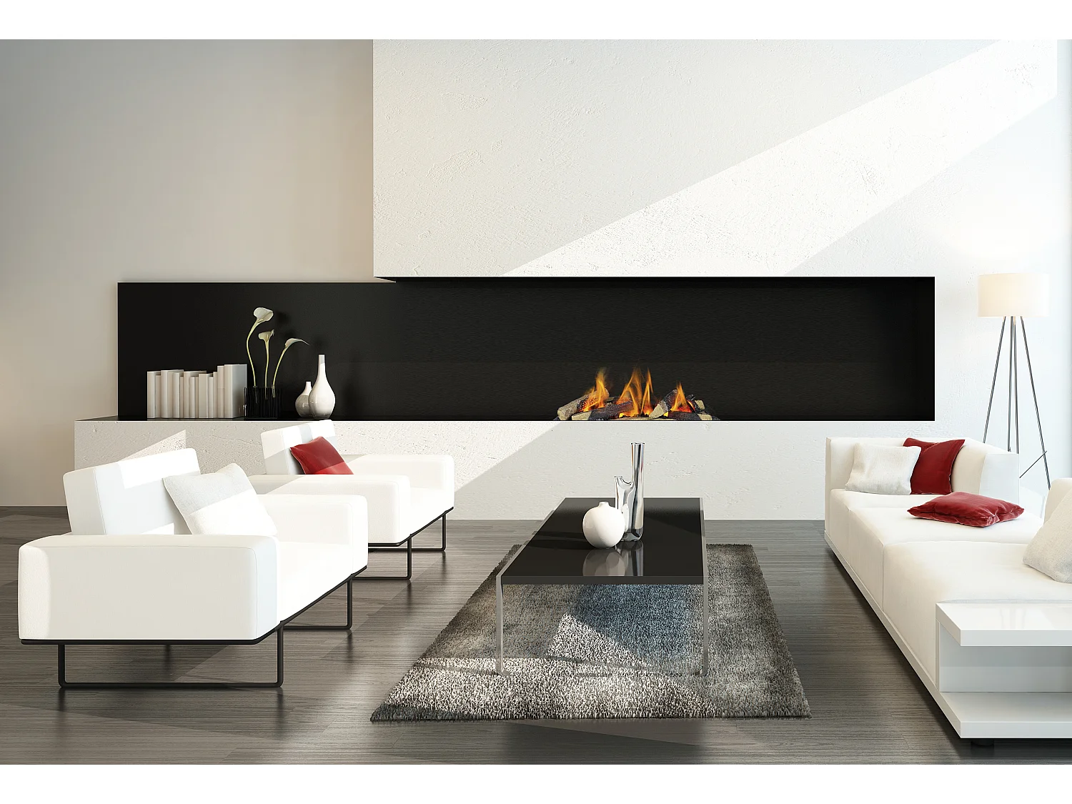 DIMPLEX Cassette 400 - Insert de cheminée à vapeur d'eau avec effet de flammes LED