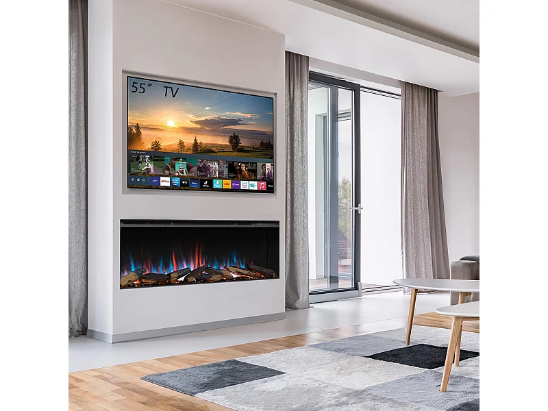 Elektrokamin BALDERIA Athena smart 52 - Einbaukamin - Schwarz