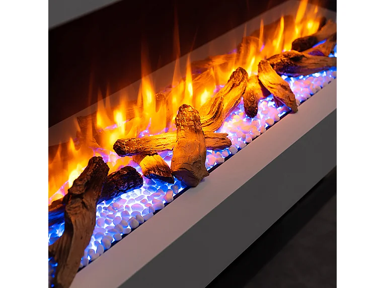 Lareira elétrica BALDERIA Hestia - Lareira de chão, 2000 W - Aspecto betão