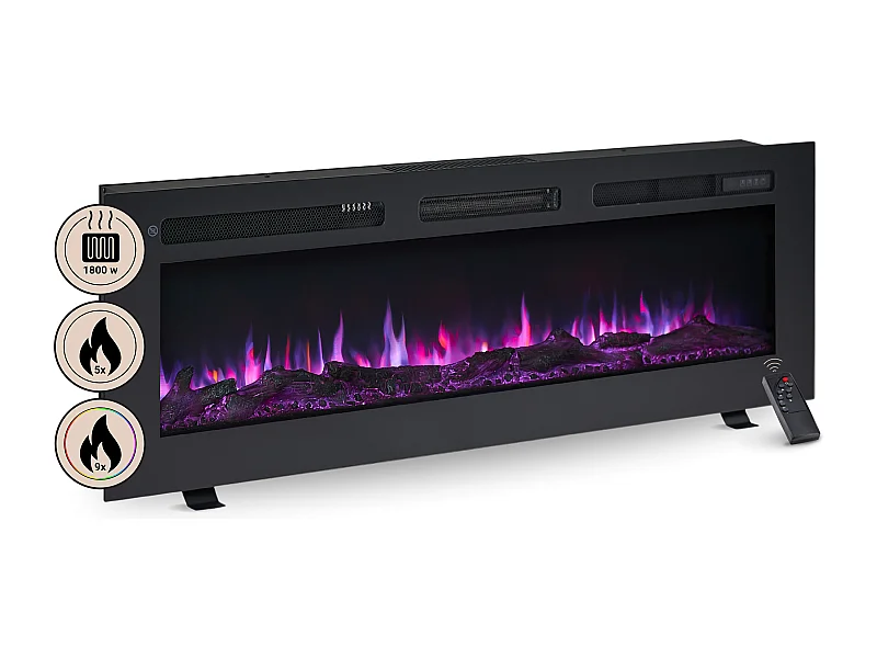 Elektrokamin BALDERIA Leif 50 - 3in1 - schwarz