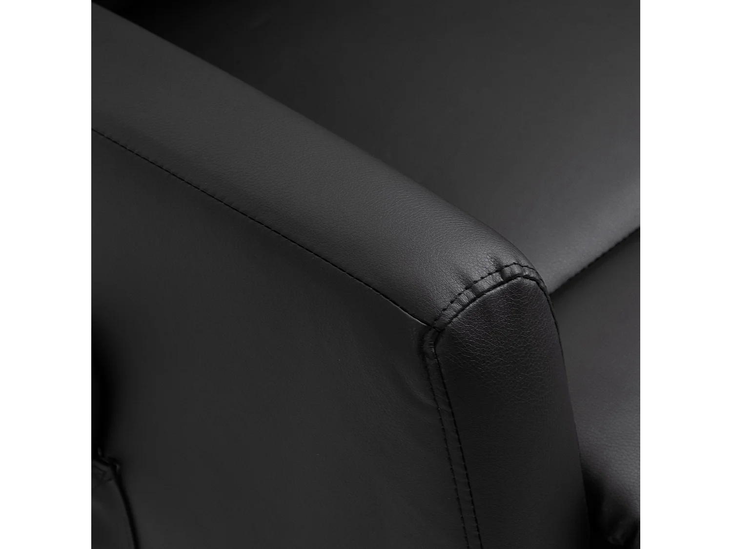 Poltrona alzapersona reclinabile con telecomando in finta pelle