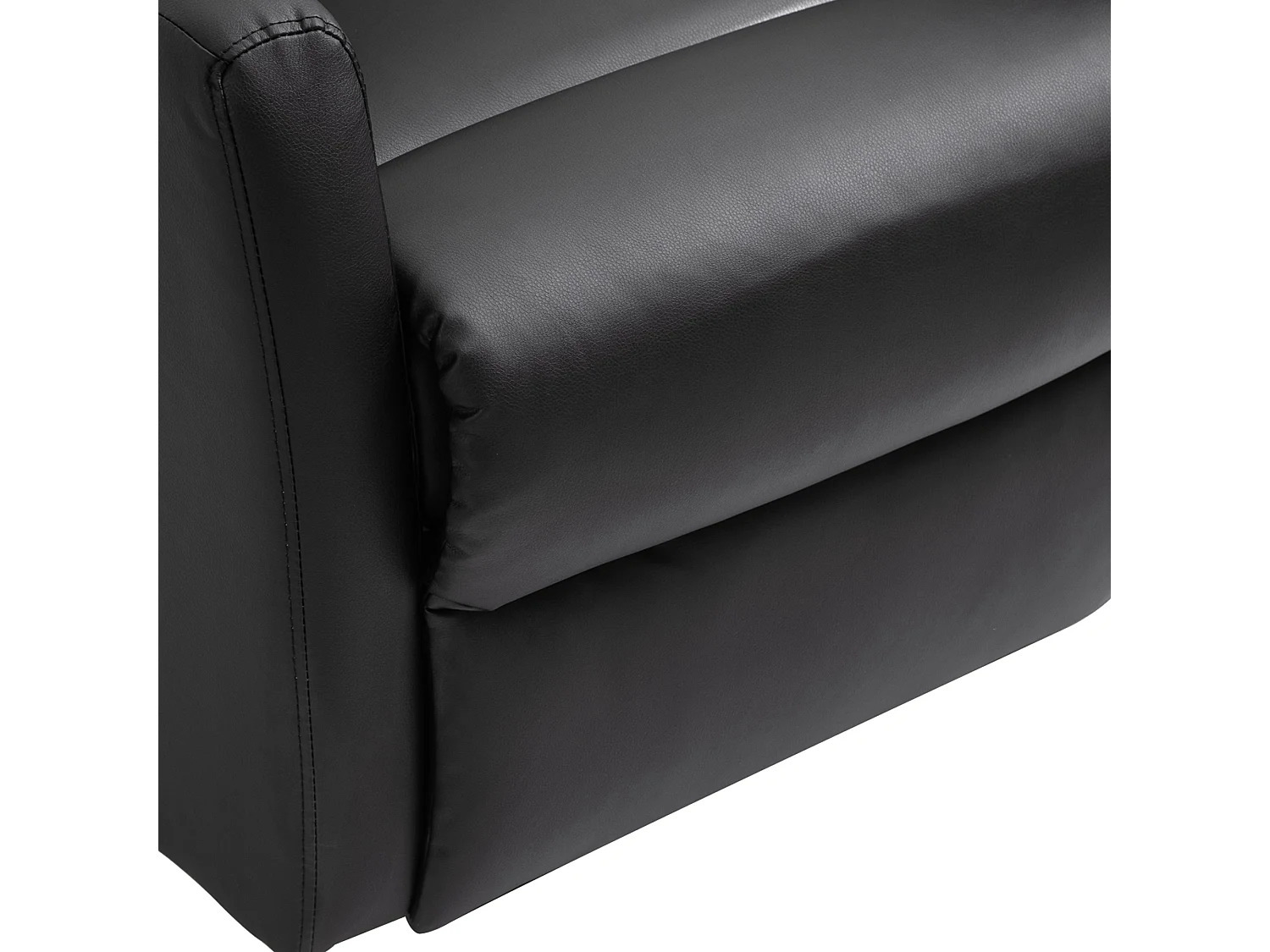 Poltrona alzapersona reclinabile con telecomando in finta pelle