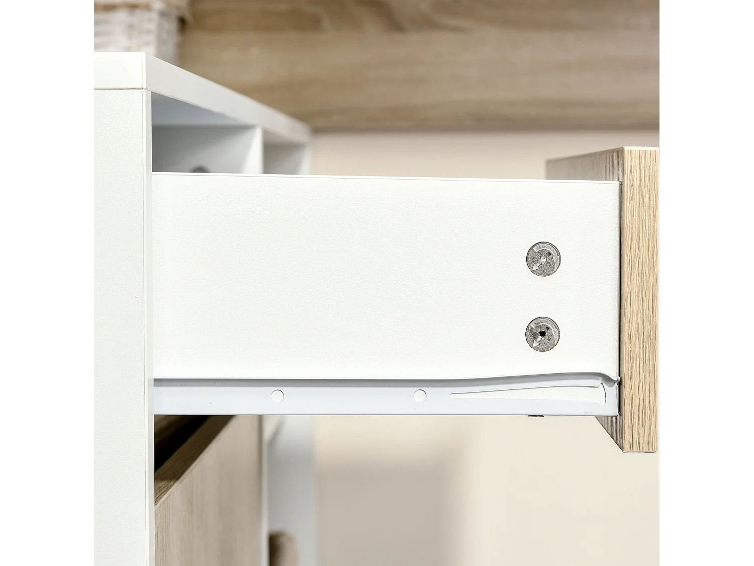 Scrivania angolare scrivania computer salvaspazio in legno