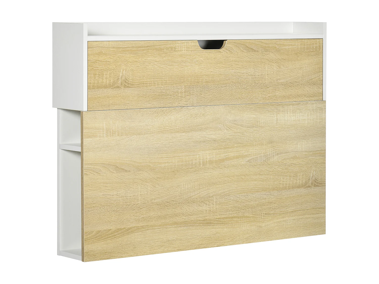 Scrivania a muro pieghevole con ripiani per casa e ufficio