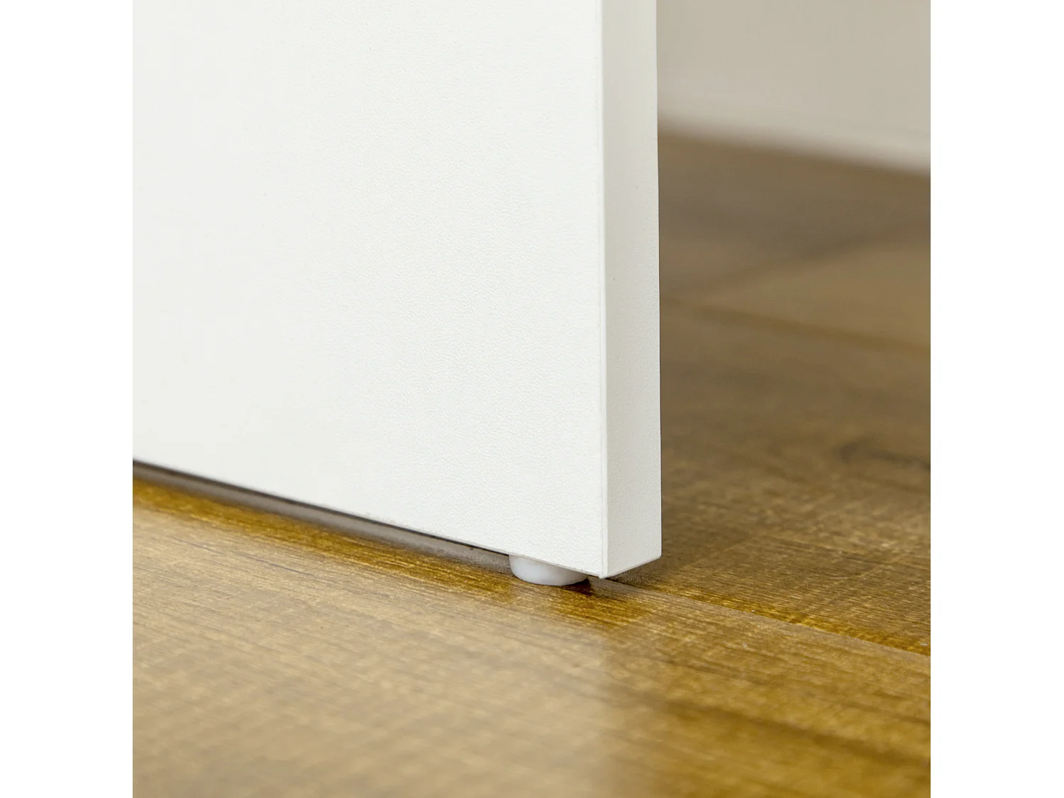 Tavolino da trucco con sgabello specchio cassetti e ripiani bianco