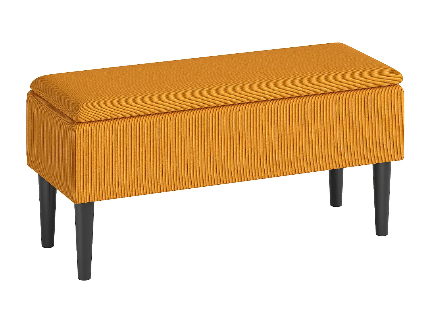 Panca fondoletto per camera da letto e ingresso arancione nera