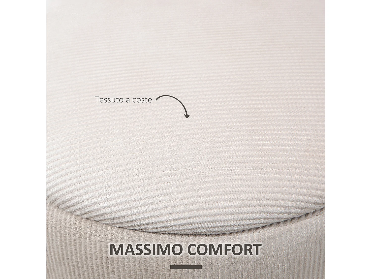 Set di 2 pouf contenitore salvaspazio in velluto bianco