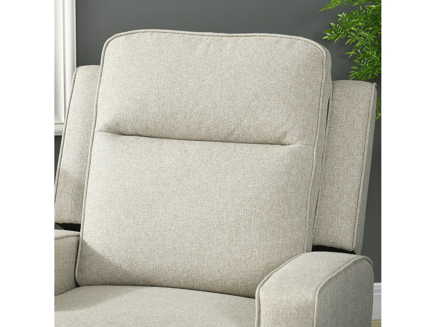 Poltrona relax elettrica e reclinabile 150° per soggiorno beige