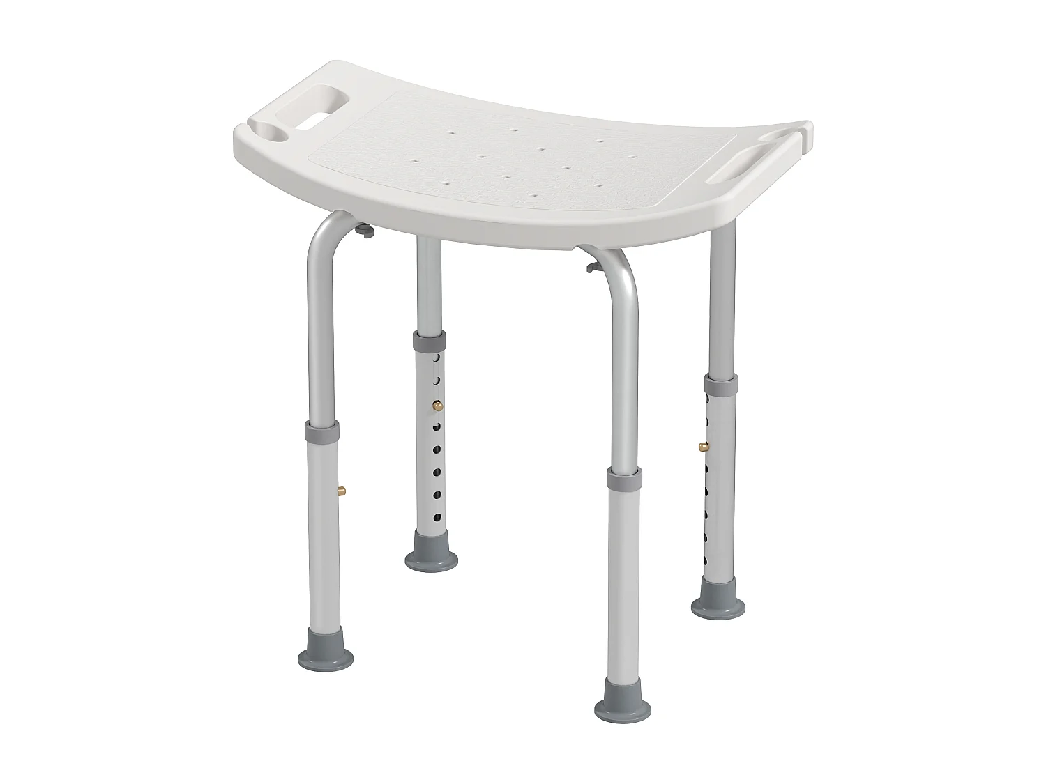 Sgabello da bagno rettangolare per doccia ad altezza regolabile