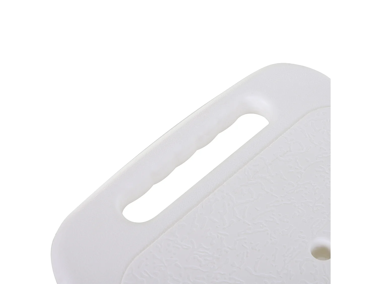 Sedia doccia regolabile su 8 livelli in alluminio e pe bianco argento