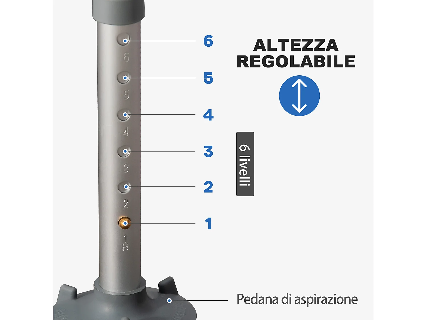 Sedia per doccia altezza regolabile braccioli piedini a ventosa