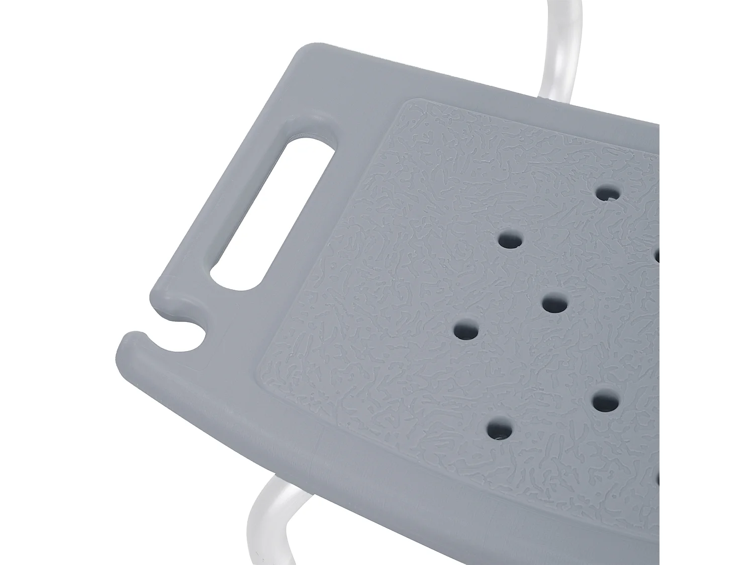 Sedia da doccia regolabile su 8 altezze in alluminio e plastica