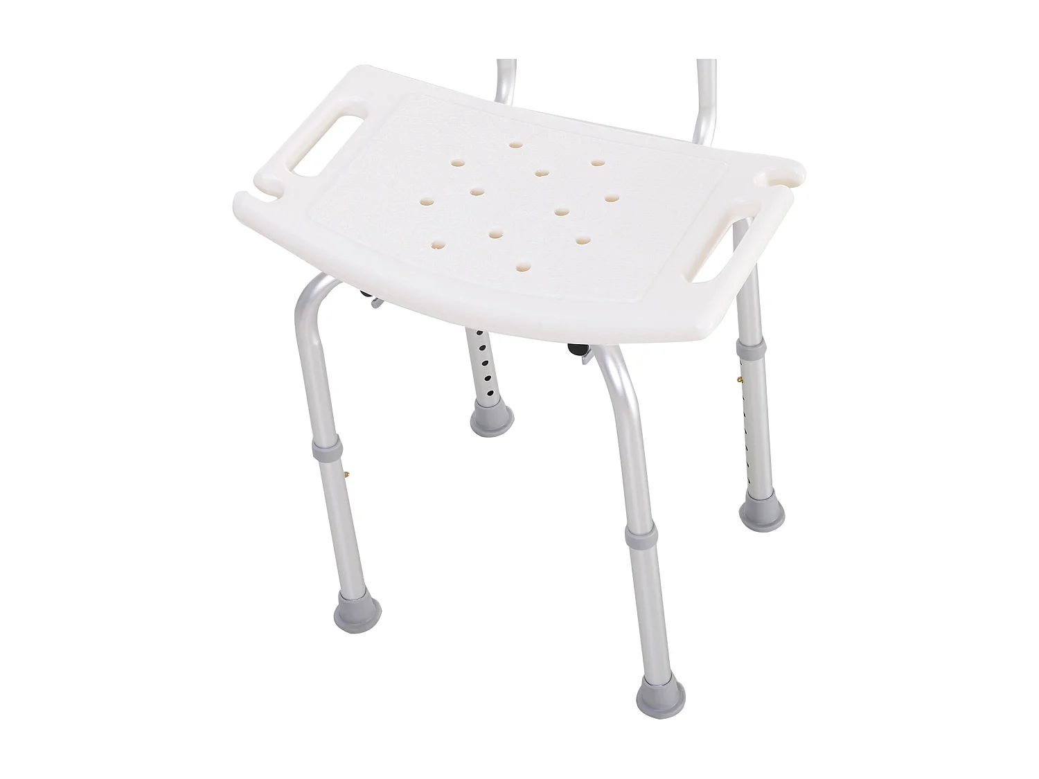 Sedia da doccia regolabile con schienale per anziani e disabili