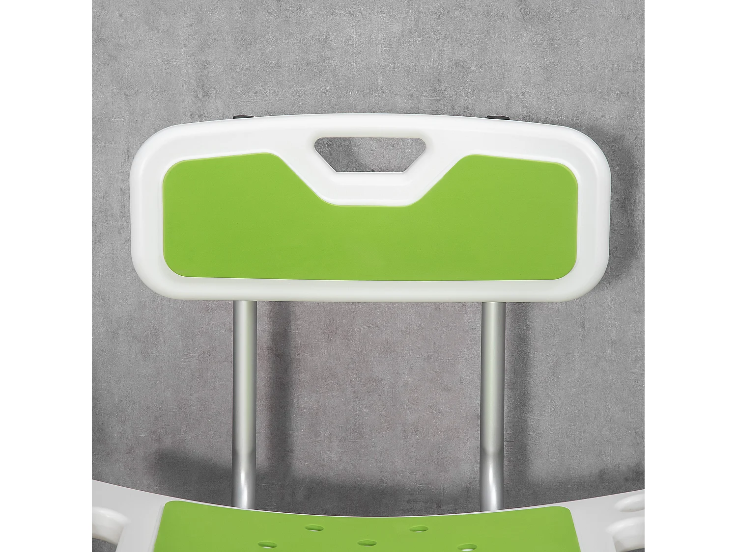 Sedia per doccia ad altezza regolabile in alluminio ed eva