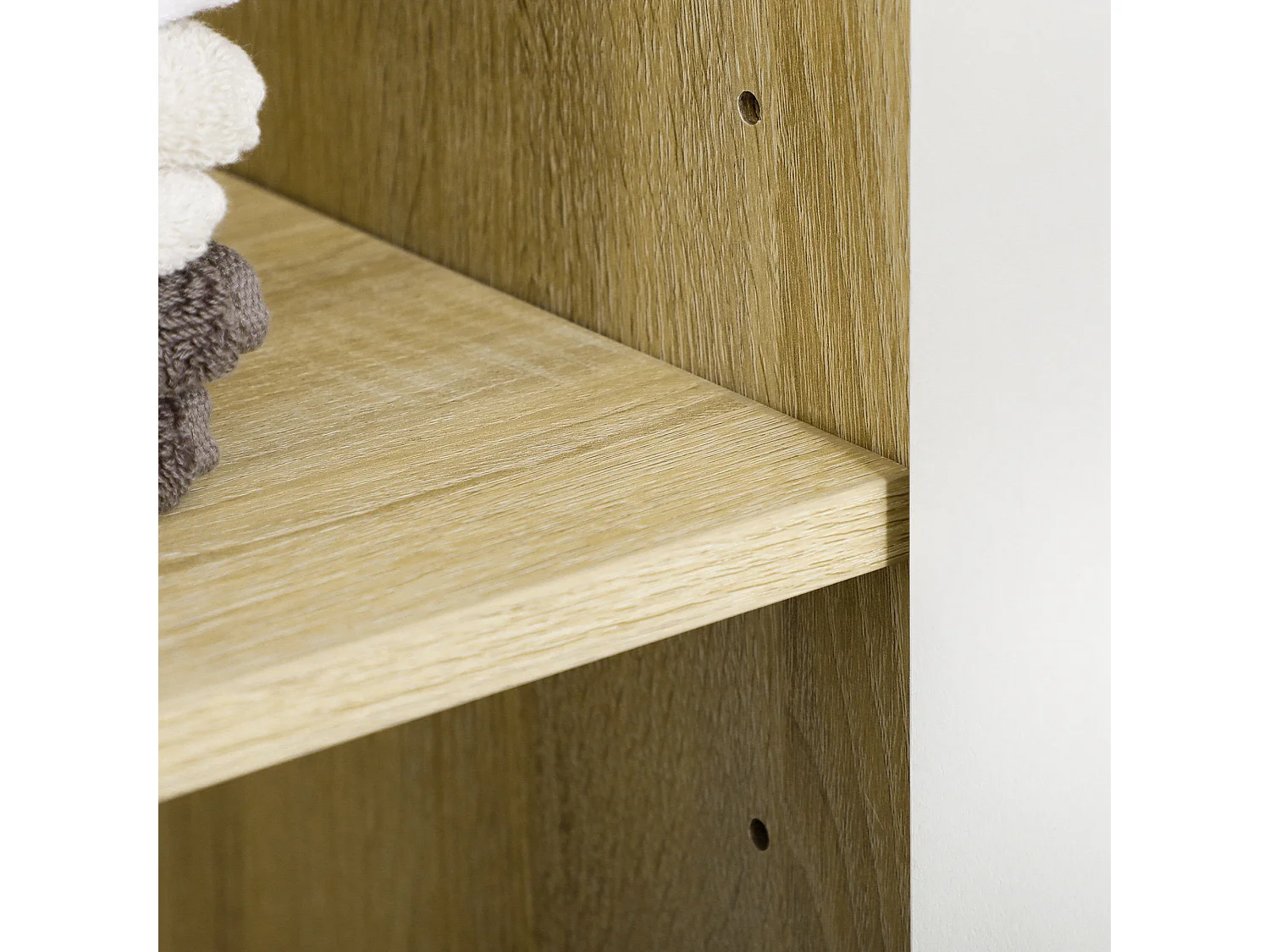 Mobile bagno con 2 armadietti ad ante e 2 ripiani aperti