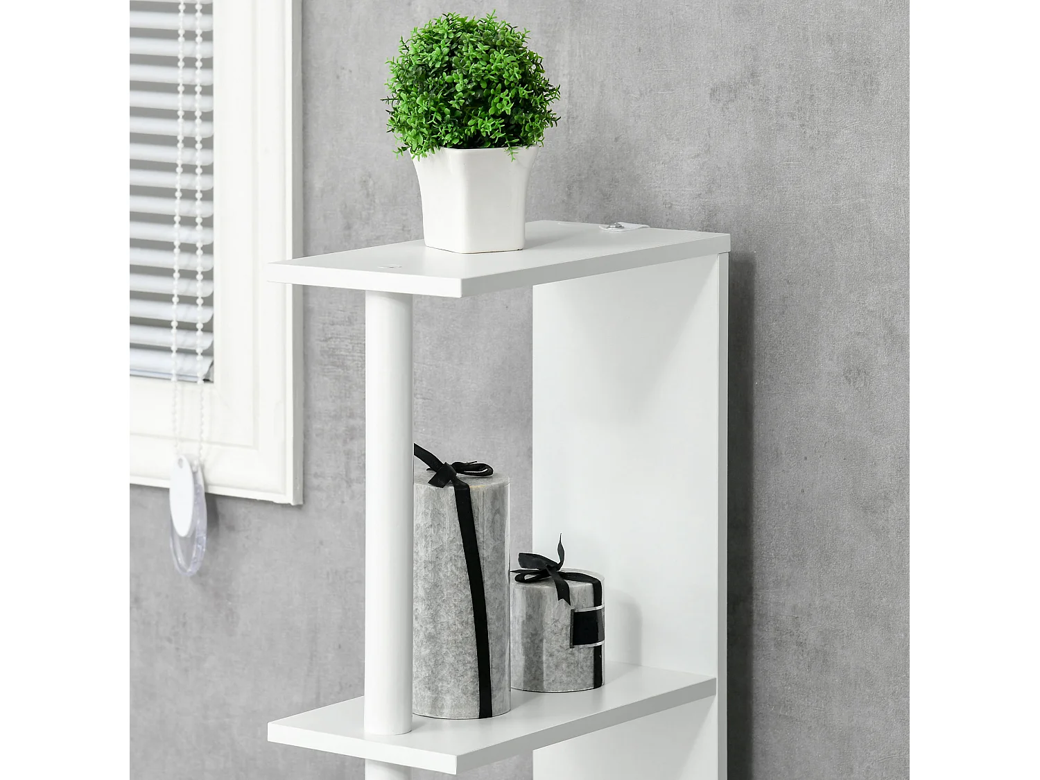 Mobile bagno con 2 armadietti e 2 ripiani 15.2x29.8x118 cm