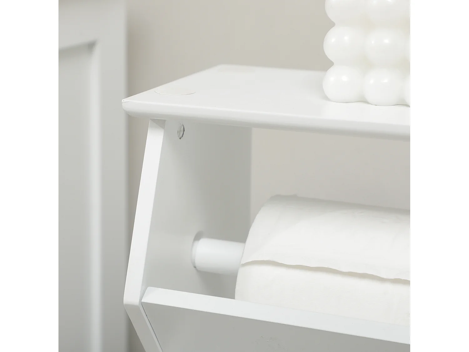 Mobiletto bagno con area per carta igienica e armadietto