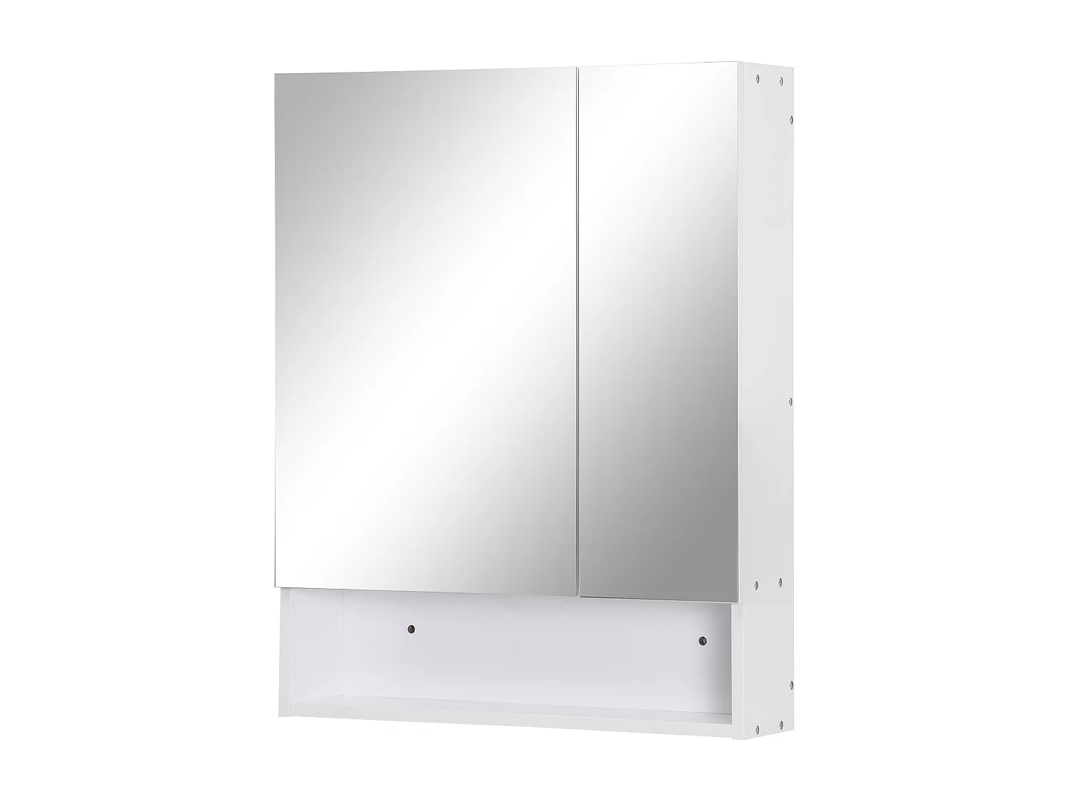 Armadietto a specchio con porte credenze e ripiano regolabile