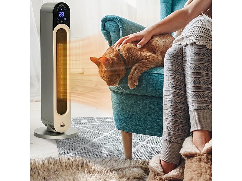 Stufetta elettrica oscillante con 3 modalità di riscaldamento