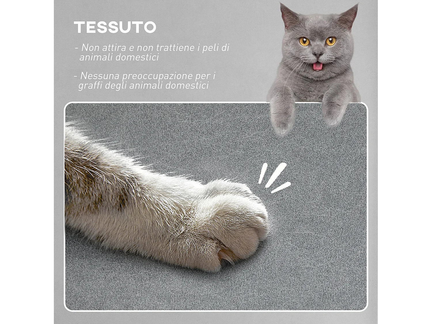 Poltrona reclinabile relax con riscaldamento e massaggio grigio