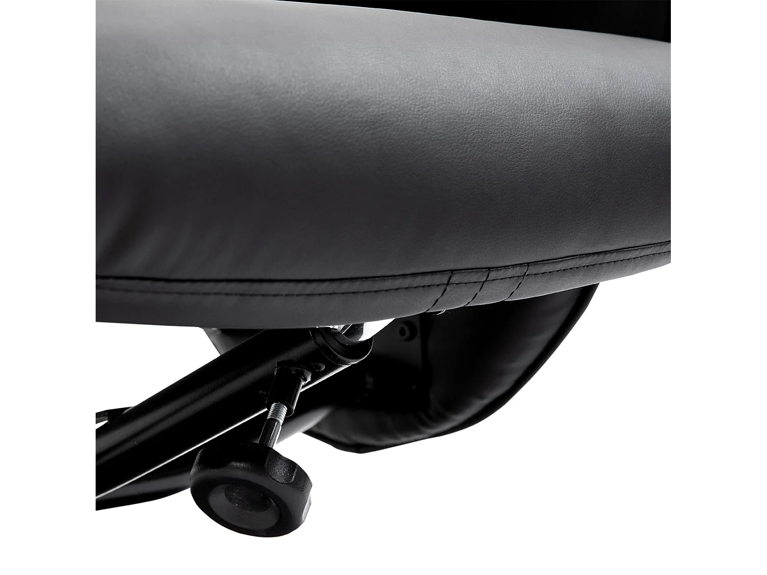 Poltrona massaggiante reclinabile con pouf poggiapiedi nero