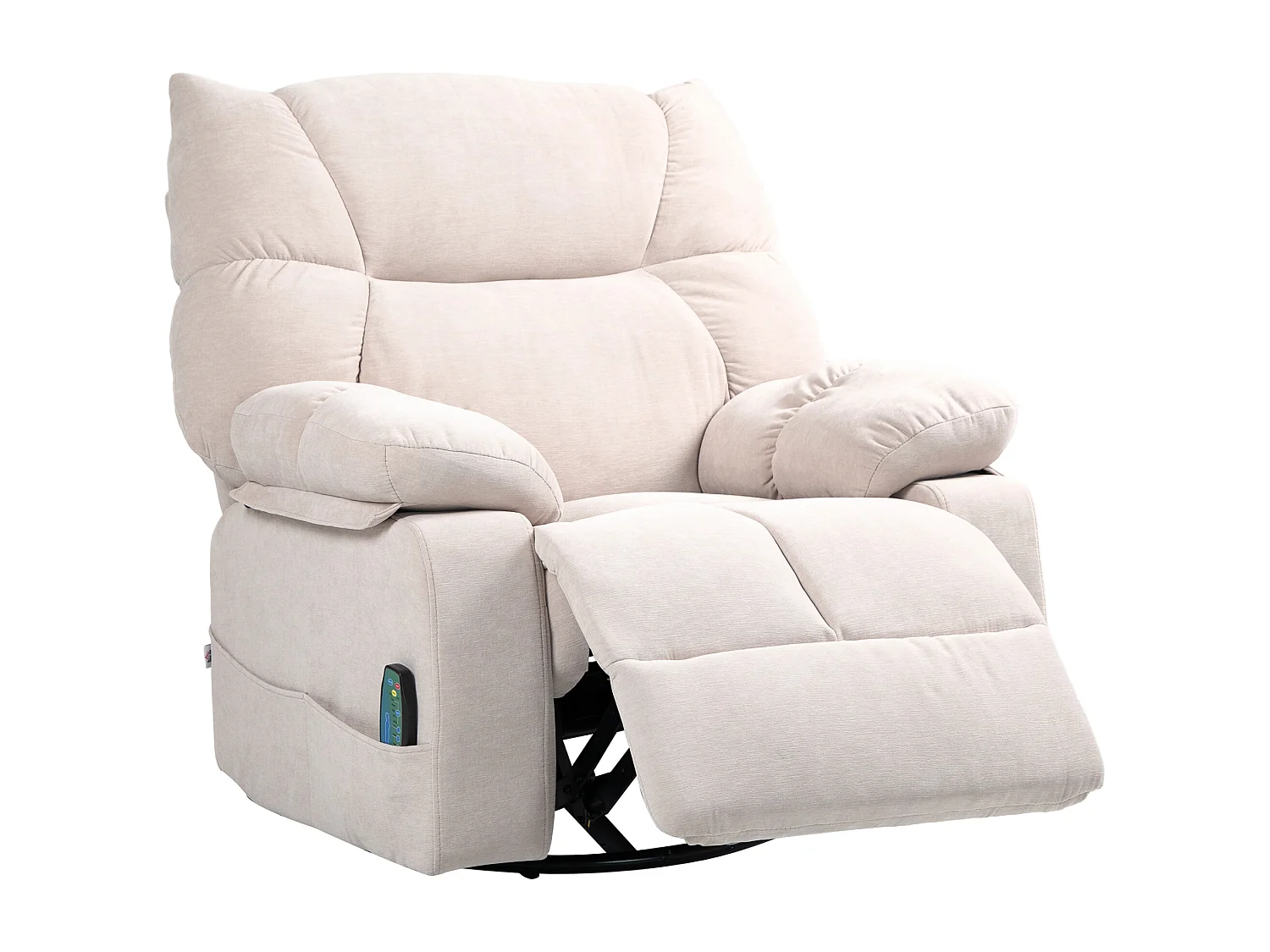 Poltrona reclinabile massaggiante e riscaldata con 5 programmi beige