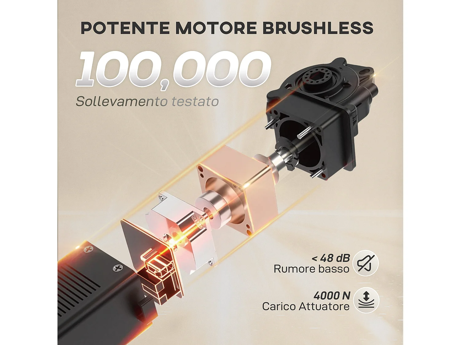 Poltrona relax reclinabile con riscaldamento e massaggio beige