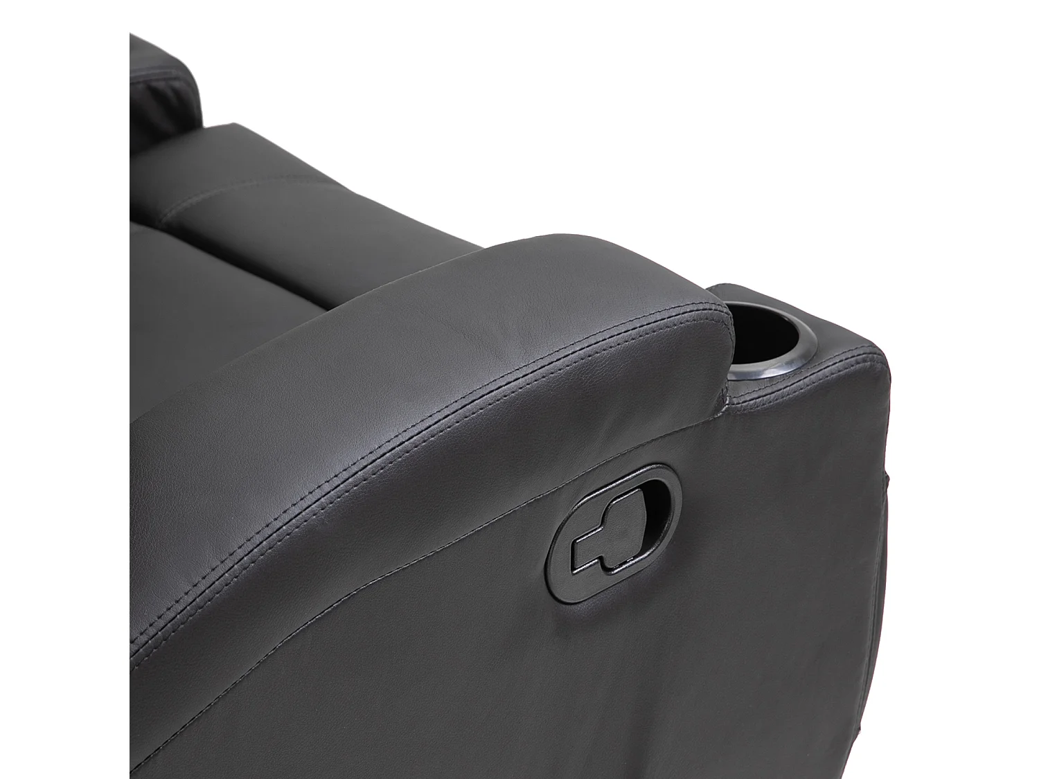 Poltrona massaggiante 5 modalità reclinabile con poggiapiedi