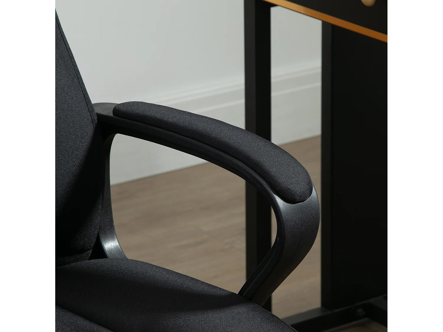 Poltrona da ufficio massaggiante ad altezza regolabile nera