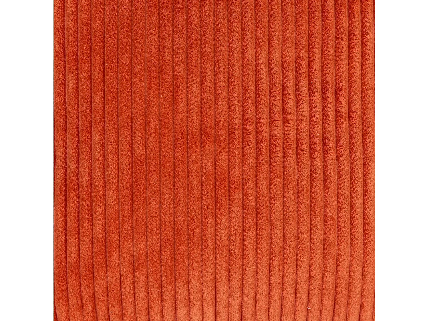 Pouf fauteuil salon ou chambre velours côtelé orage terracotta - NATALIA