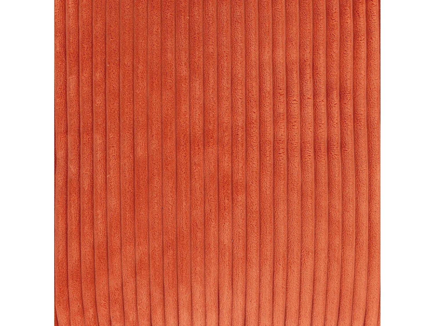 Pouf fauteuil salon ou chambre velours côtelé orage terracotta - NATALIA