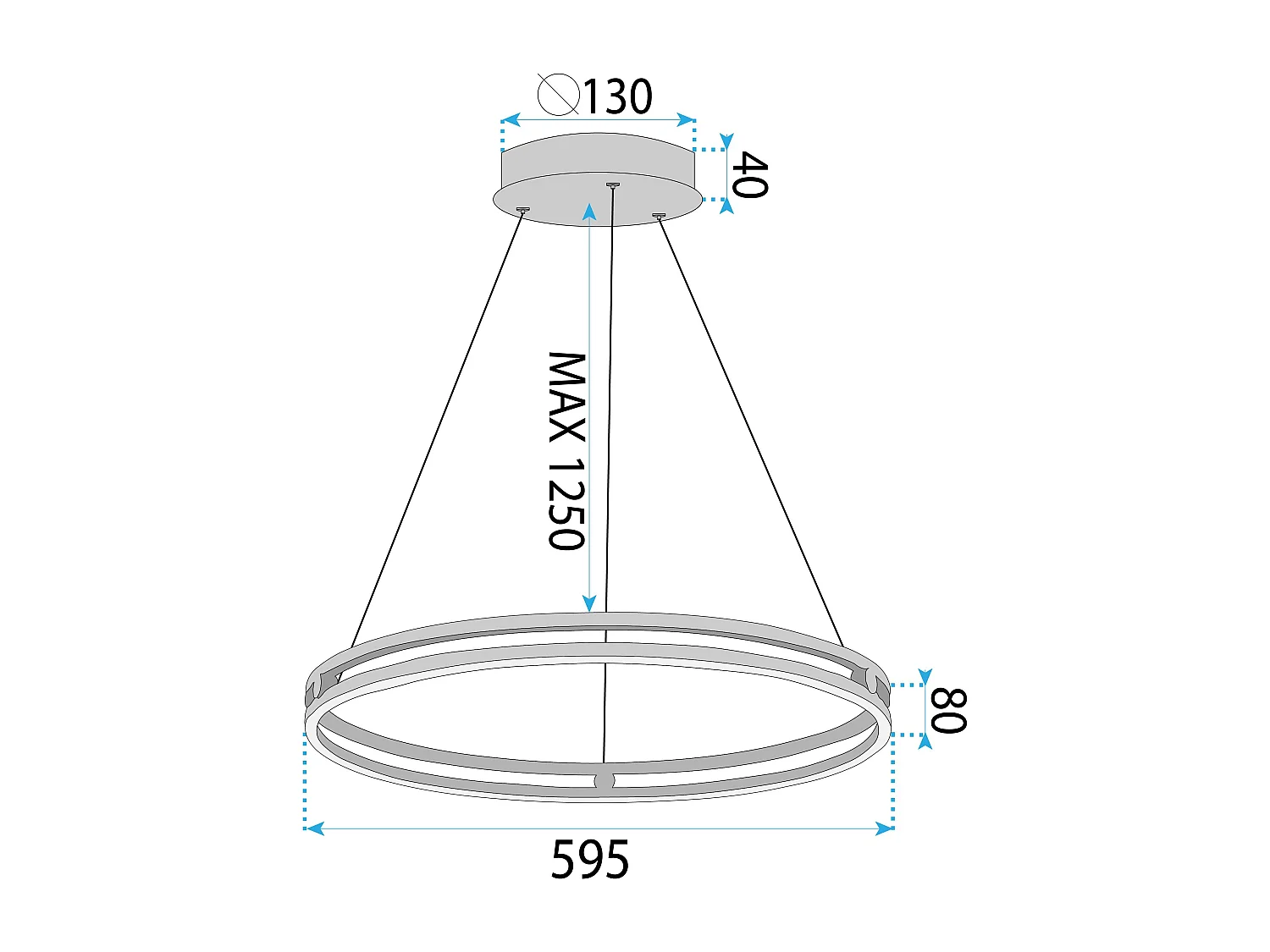 Lampe Suspendue Toolight LHJ015-CP GOLD Gold
