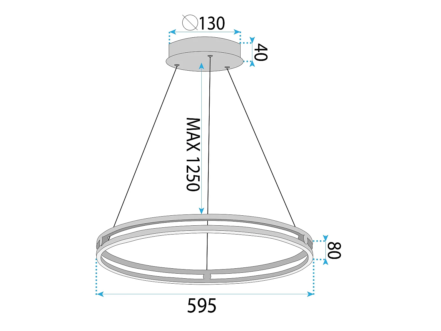 Lampe Suspendue Toolight LHJ015-CP GOLD Gold