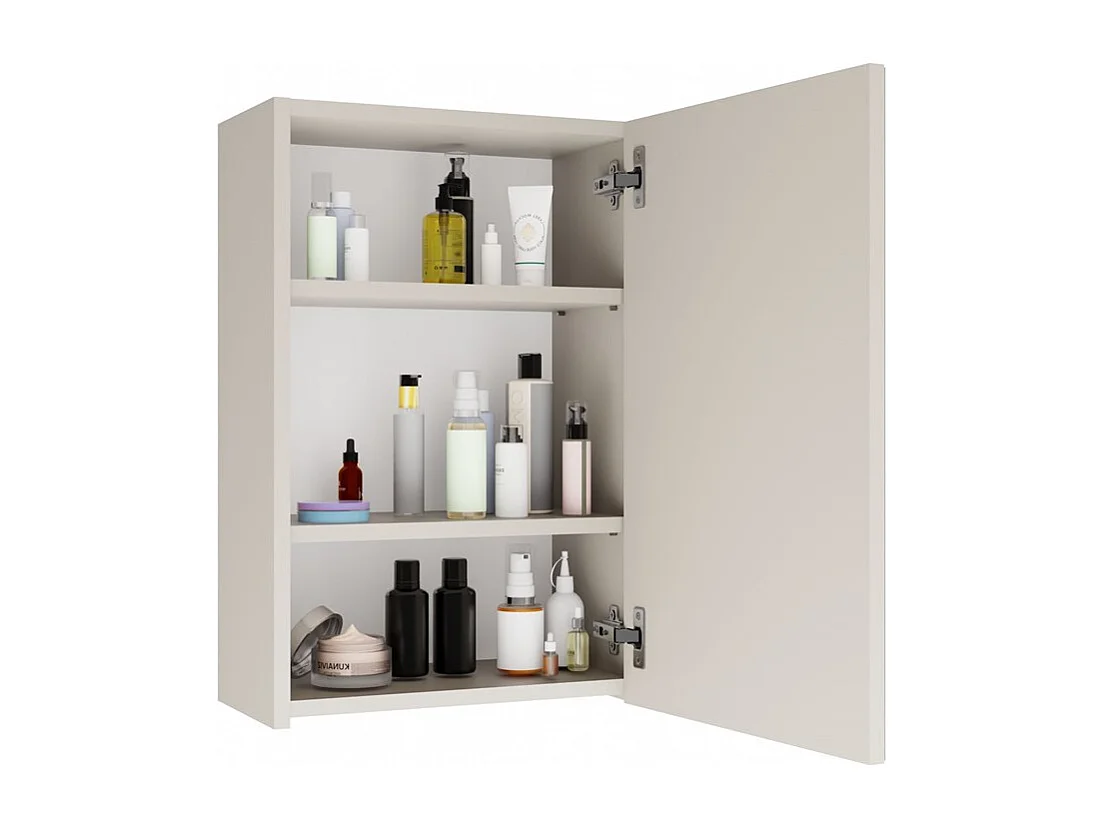 Szafka Łazienkowa Pola 1DL | Kaszmir | 40x22x60 cm | Szafka Łazienkowa z Lustrem