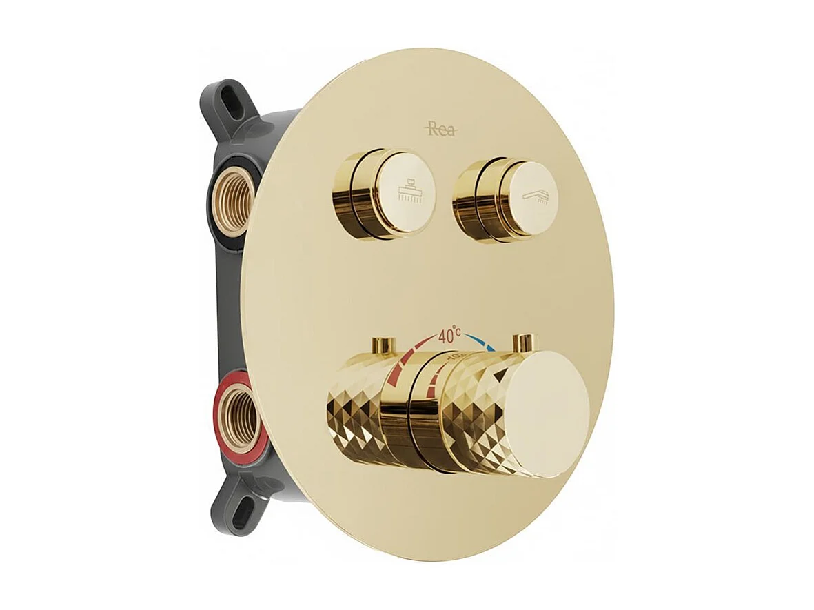 Inbouw Regendoucheset Rea Lungo Diamond +Box Gold