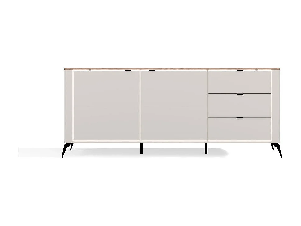 Komoda Cordoba 2D3S |  Kaszmir Dąb Castello | 183x43x75 cm | Cichy domyk, Szuflady