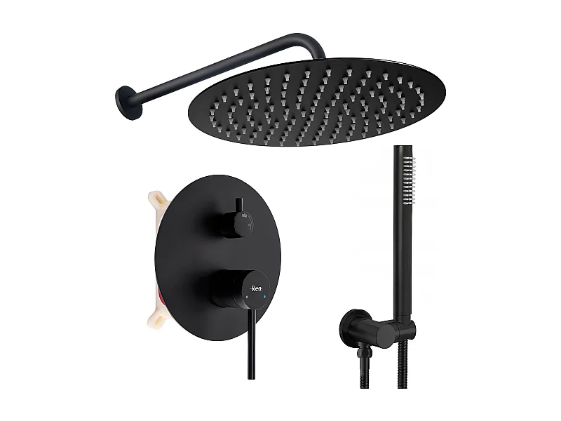 Kit De Douche Encastré Rea Foss Clif +Box Black