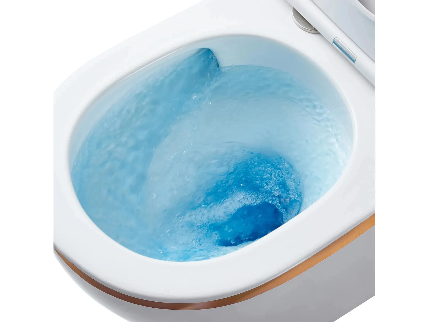 Cuvette Wc Suspendue Rea Carlo Mini Tornado/Dur/Flat/Zm White Gold