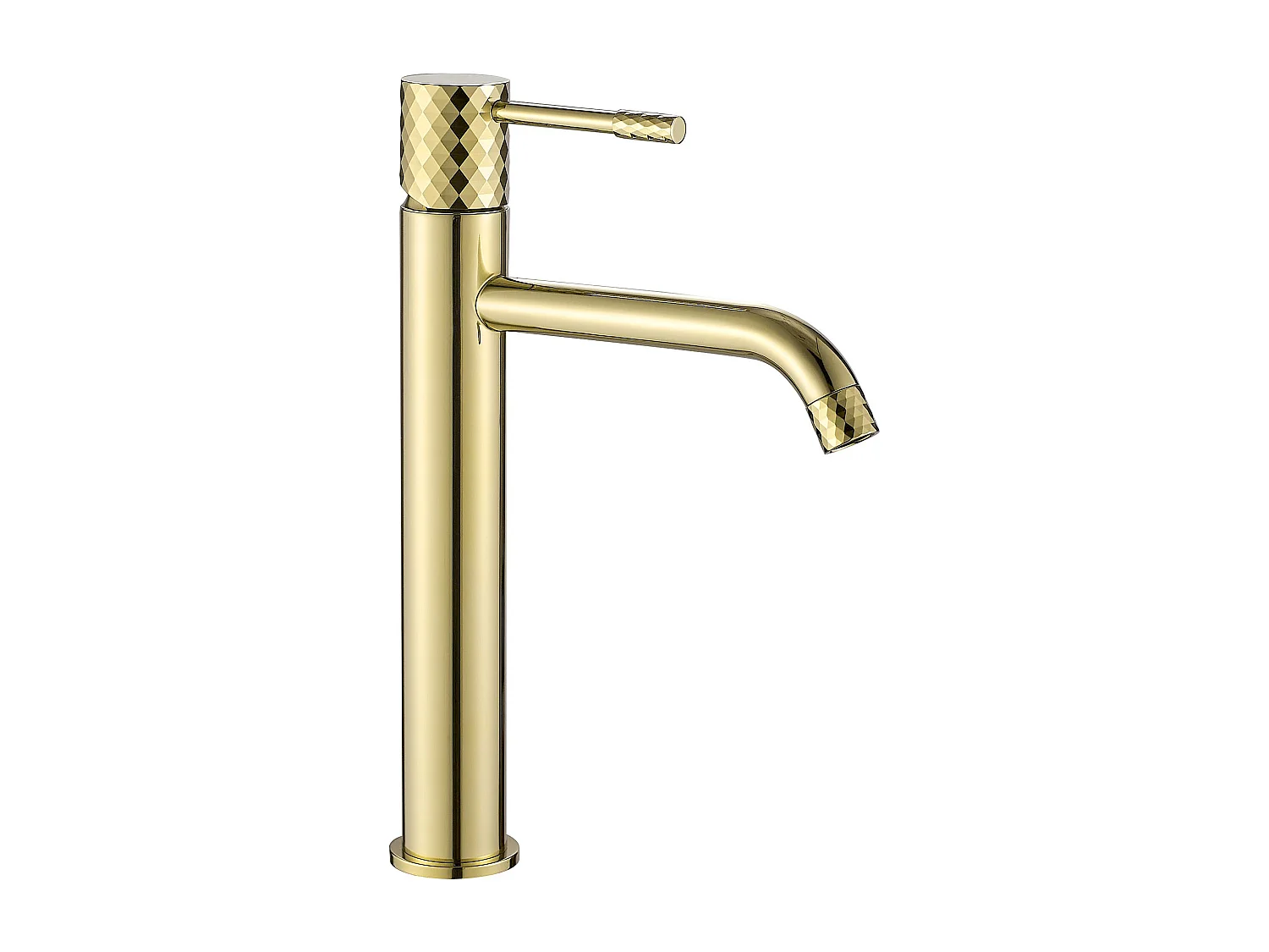 Rubinetto Da Lavabo Rea Lungo Diamond High Gold