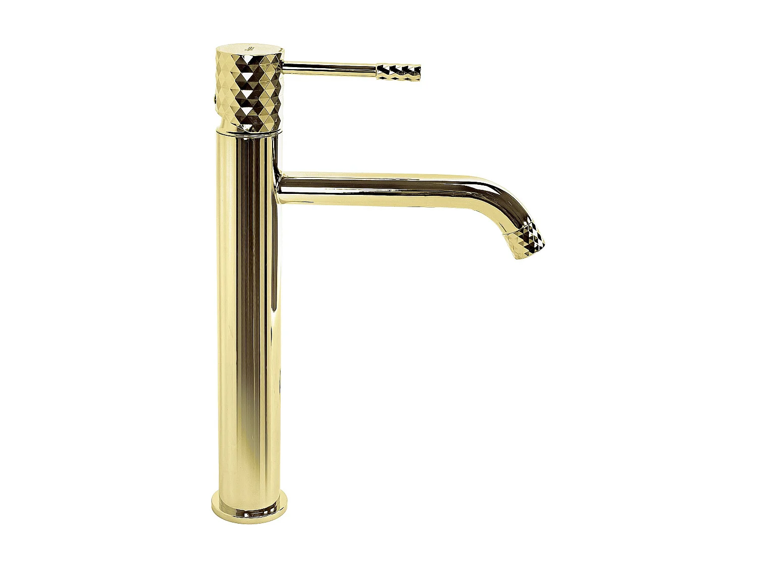 Rubinetto Da Lavabo Rea Lungo Diamond High Gold