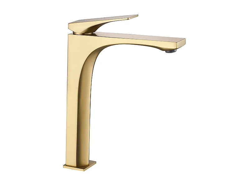 Torneira Para Lavatório Rea Joe High Brushed Gold