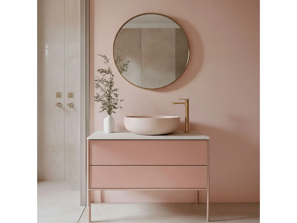 Torneira Para Lavatório Rea Drop High Brush Copper